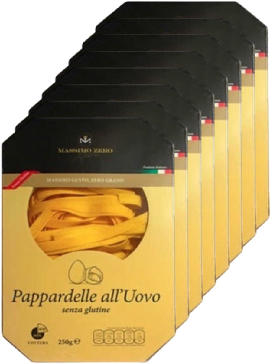 Massimo Zero | Pappardelle Eierpasta | 8 stuks | 8 x 250g