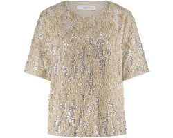 NUKUS Octavia Top Tops & T-shirts Dames - Shirt - Goud - Maat M