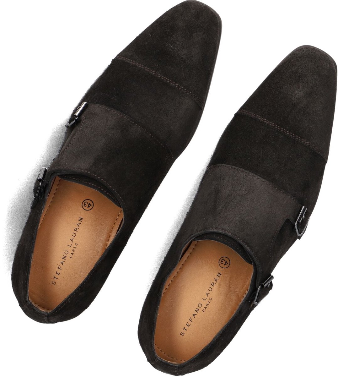 STEFANO LAURAN Stefano Lauran Gesp Nette schoenen - Business Schoenen - Heren - Bruin - Maat 40