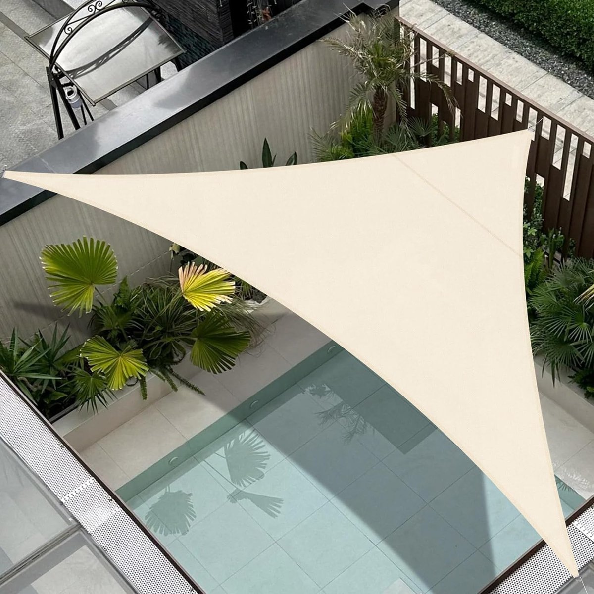 Kwaliteits schaduwdoek - 95% UV-bescherming - 160g/m² PES-materiaal - waterdicht
