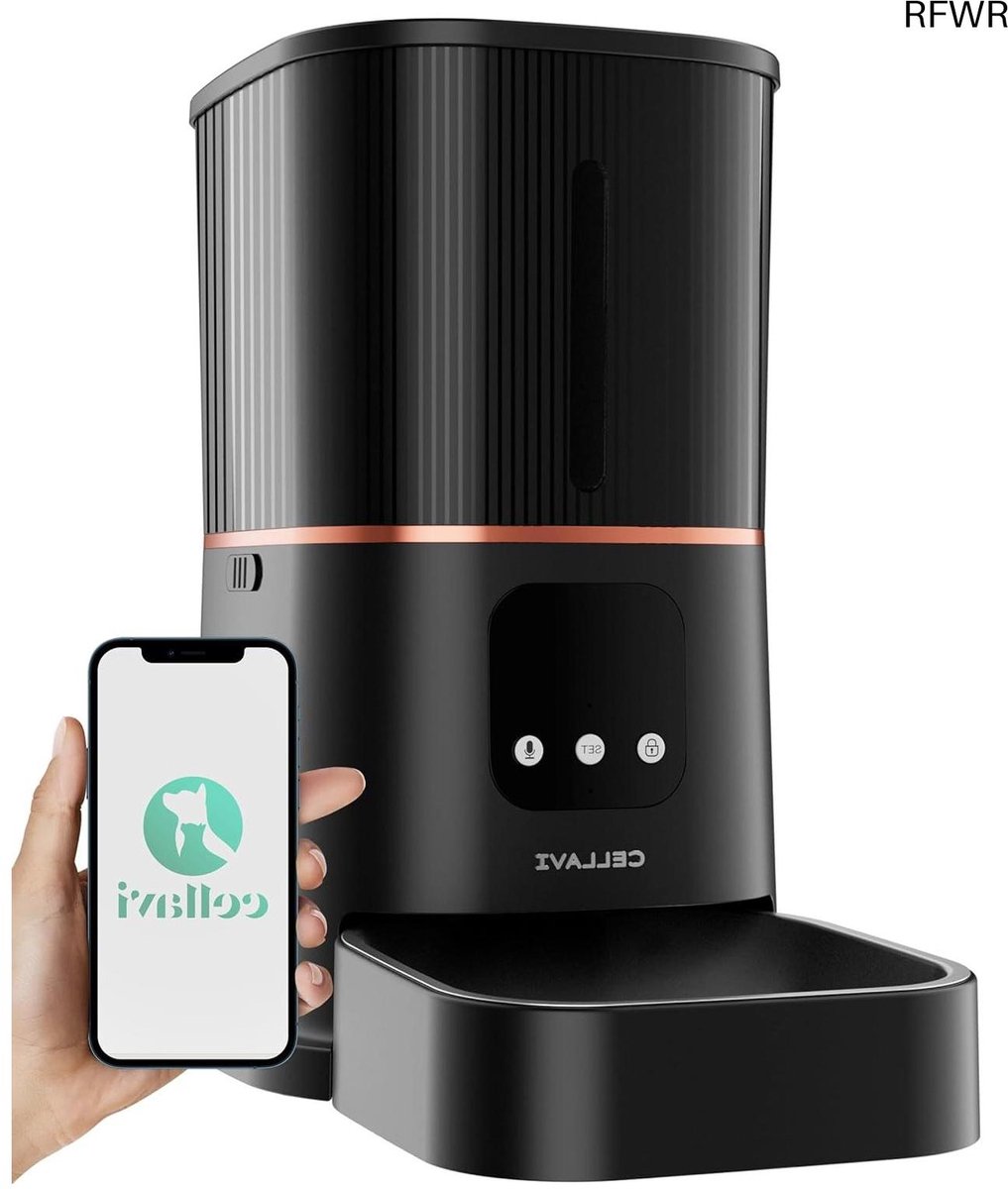 RFWR® Automatische Voerbak voor Katten en Honden met App-bediening - 6 Liter Capaciteit