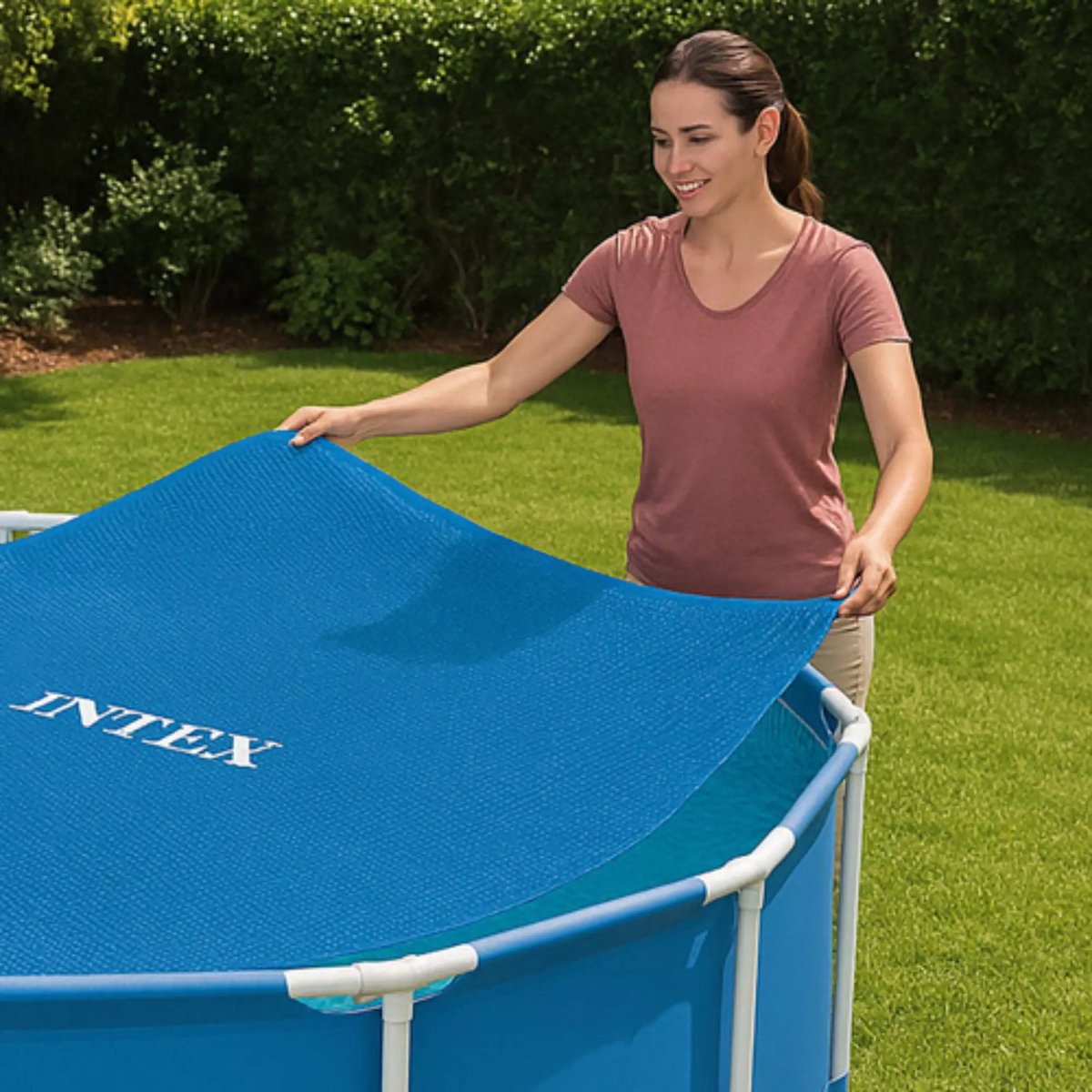 Intex Solar Zwembad Afdekzeil - Easy Set & Frame Zwembad Ø 457 cm — afbeelding 16