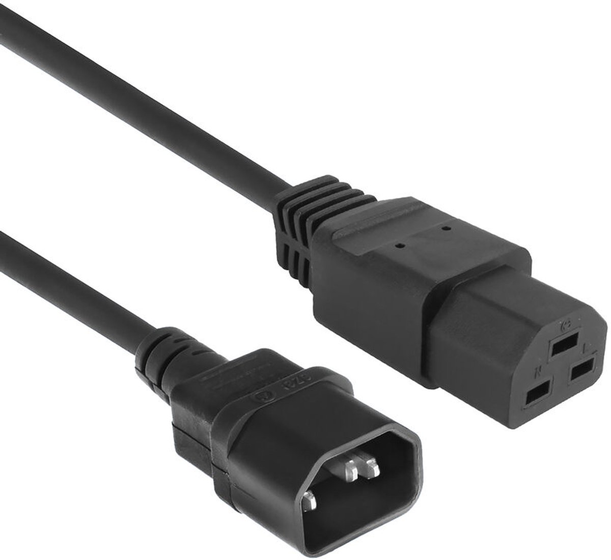 Image of ACT Netsnoer C14 - C21 IEC60320 zwart 1 m AK5370
