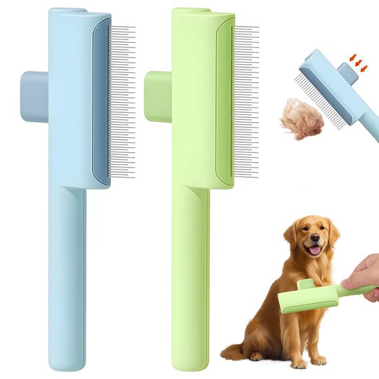 3-in-1 Dierenhaarverwijderingsborstel Met Handschoen En Zelfreinigende Anti Haarborstel Haarverwijderaar Verstelbare