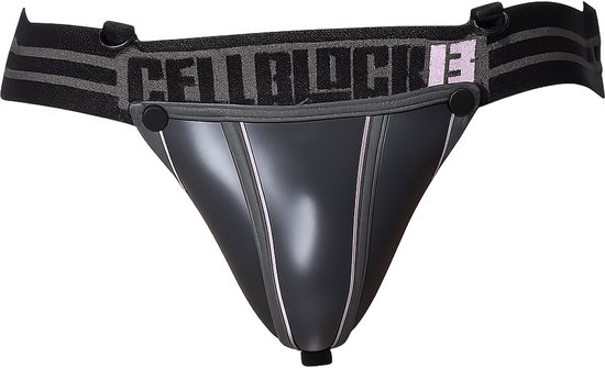 Foto: Cellblock 13 mercury neoprene jockstrap w c ring removable pouch grey maat m heren ondergoed jockstrap voor man mannen jock