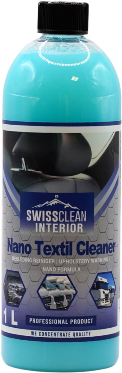 Swiss Clean | Nano Textil Cleaner | Interieur Shampoo | Interieur reiniger | Bekledingreinniger | 1 L