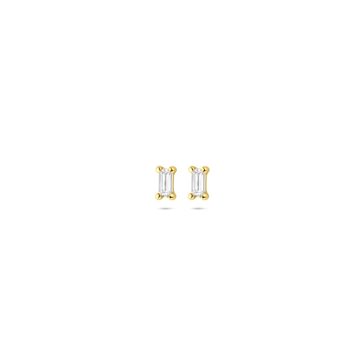 14K geelgouden oorknoppen zirkonia 3,5 mm - 4034093