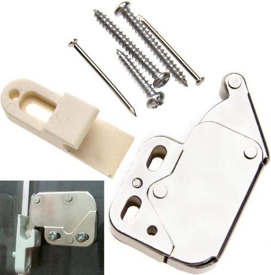 Meubel-snapper - kast - veersnapper - druksluiting - druksluiting 2 stuks - MINI LATCH van Merkloos	 — afbeelding 2