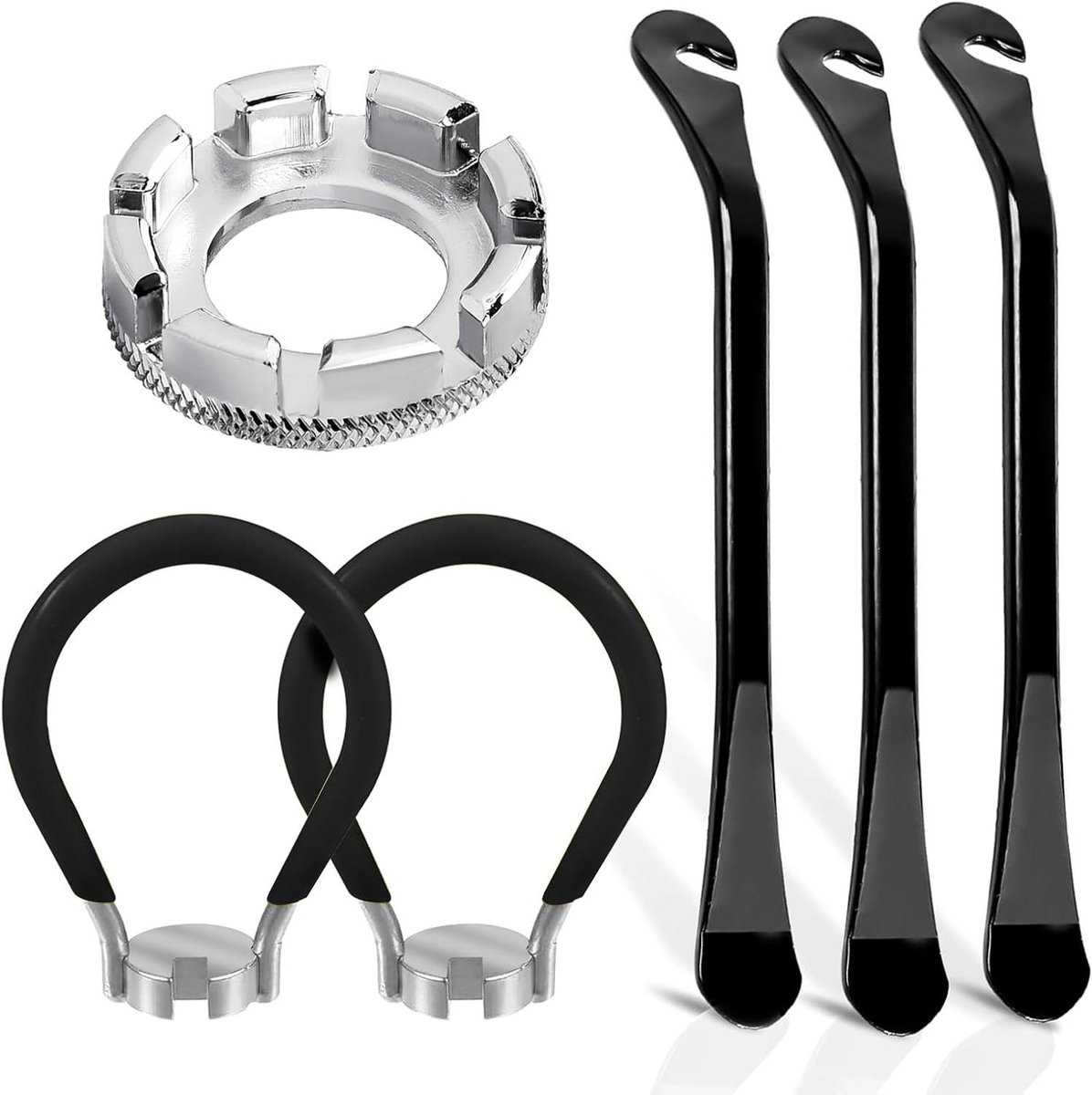 Allecto Plus - Set van 6 Fiets Spaken en Bandenlichter voor Fietsband Reparatie