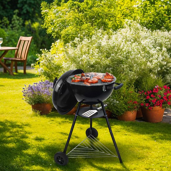 Gregman Roast 60 Elektrische & Houtskool BBQ - 5 kW - Deksel & Wielen van Gregman — afbeelding 3