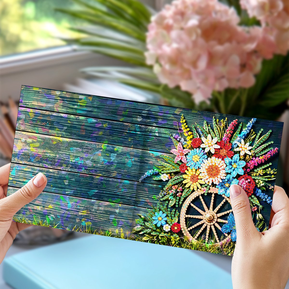 Adorzy Diamond Painting Kaarten – 12 Wenskaarten met envelop - Diamond Painting Volwassenen – Diamond Painting Volledig Pakket — afbeelding 8