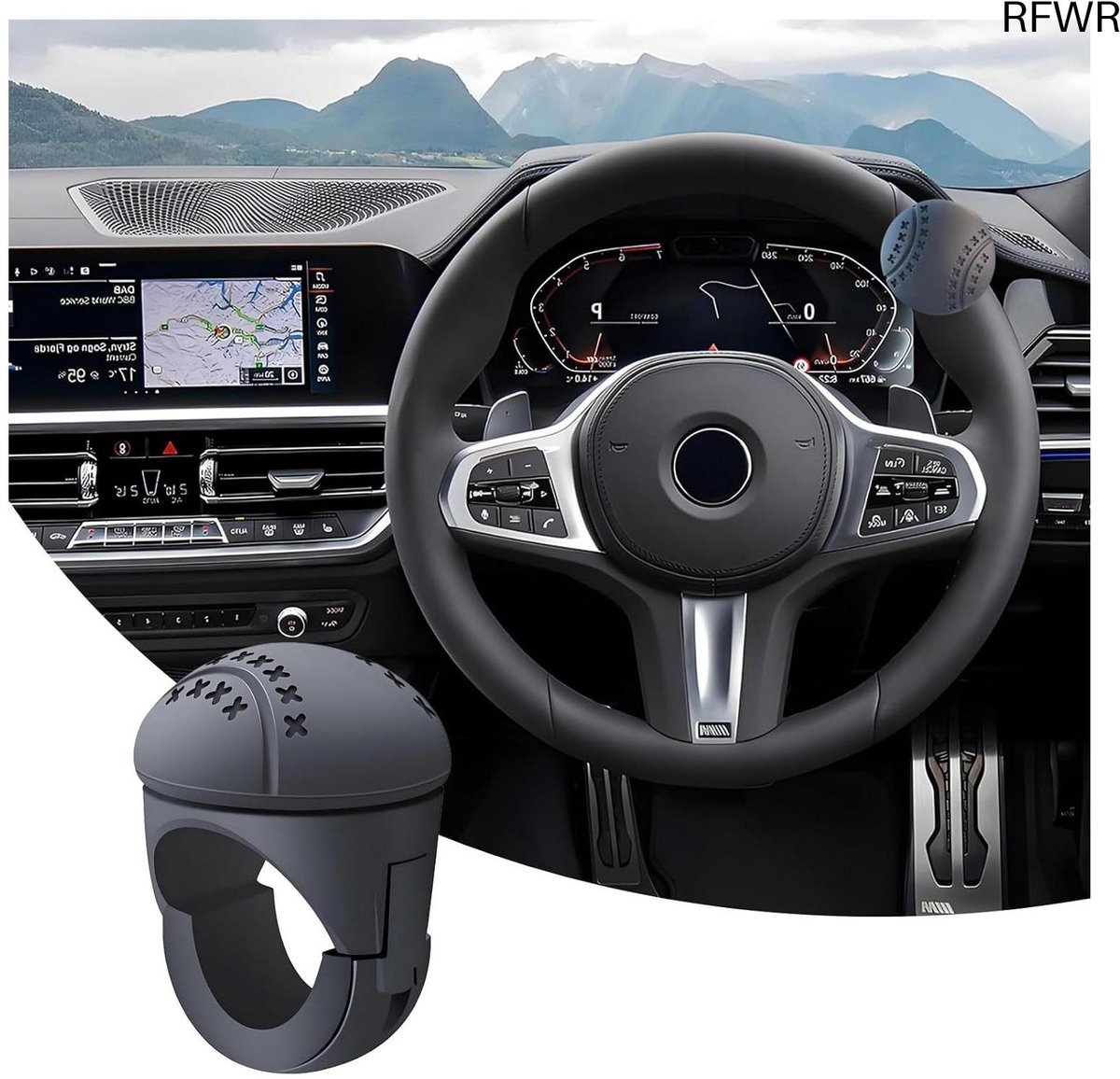 RFWR® Universele 360° Draaibare Stuurknop voor Auto - Stuurhulp met Antislip Design
