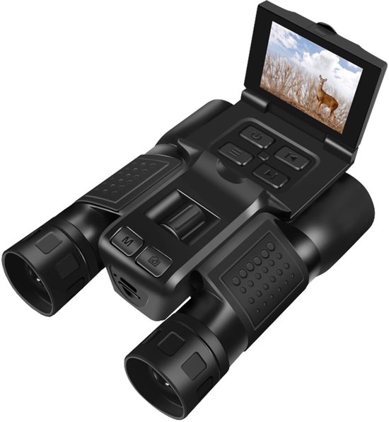 10x25 Binoculars with Camera 2 Inch Display 48MP 2.5K Video Photo