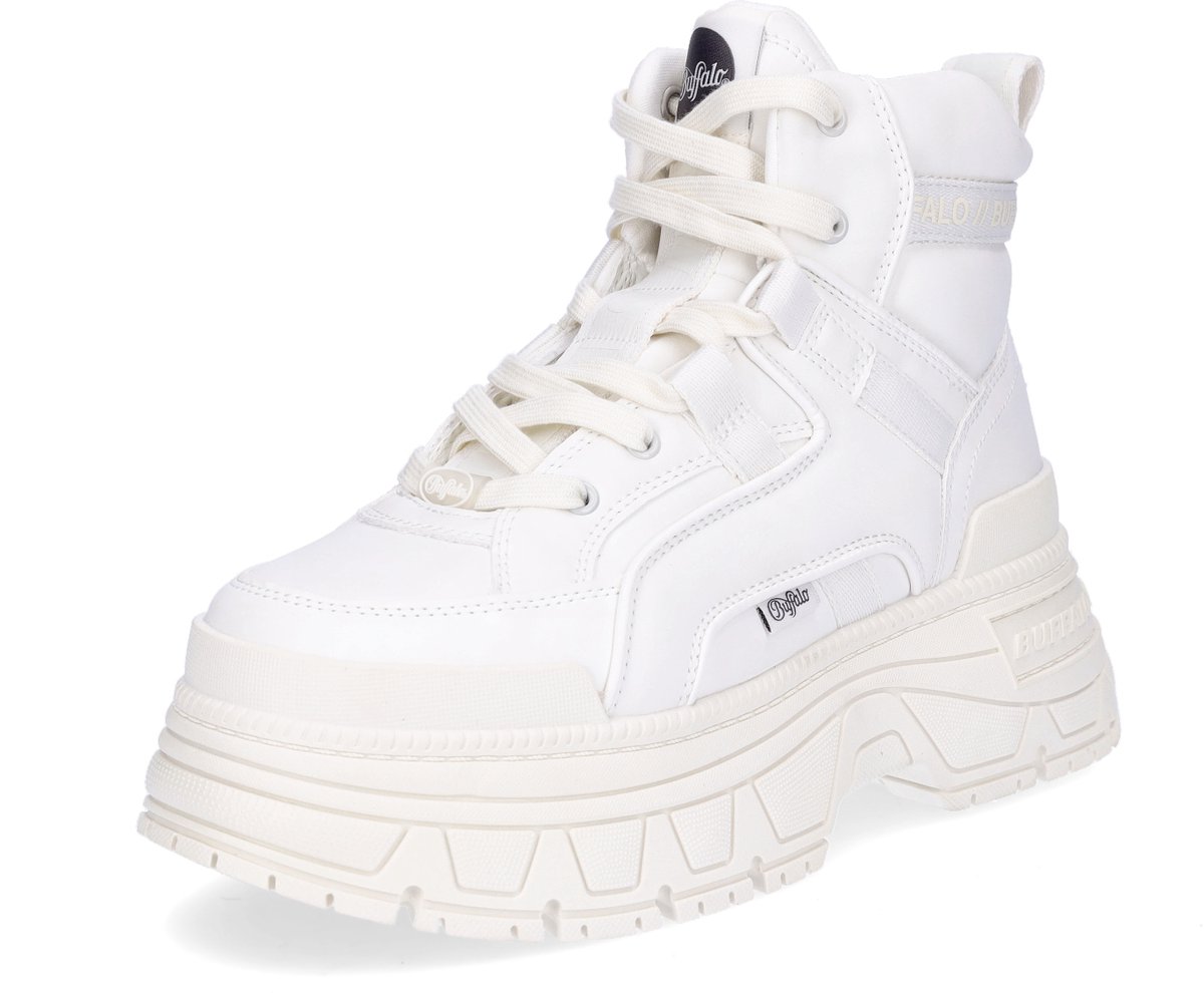 Buffalo dames veterboot Fusion Hyb Mid offwhite