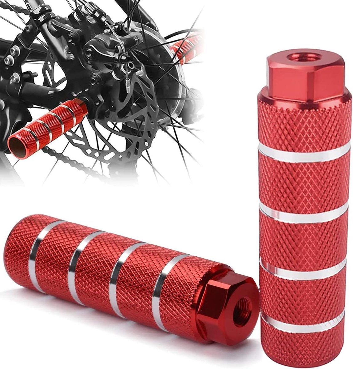 Aluminium Fiets Voetsteunen - Set van 2 - Voor BMX en Mountainbike - Fiets Accessoires voor Passagiers