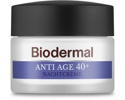 Biodermal Nachtcreme Anti Age 40+ - 2 x 50 ml - Voordeelverpakking