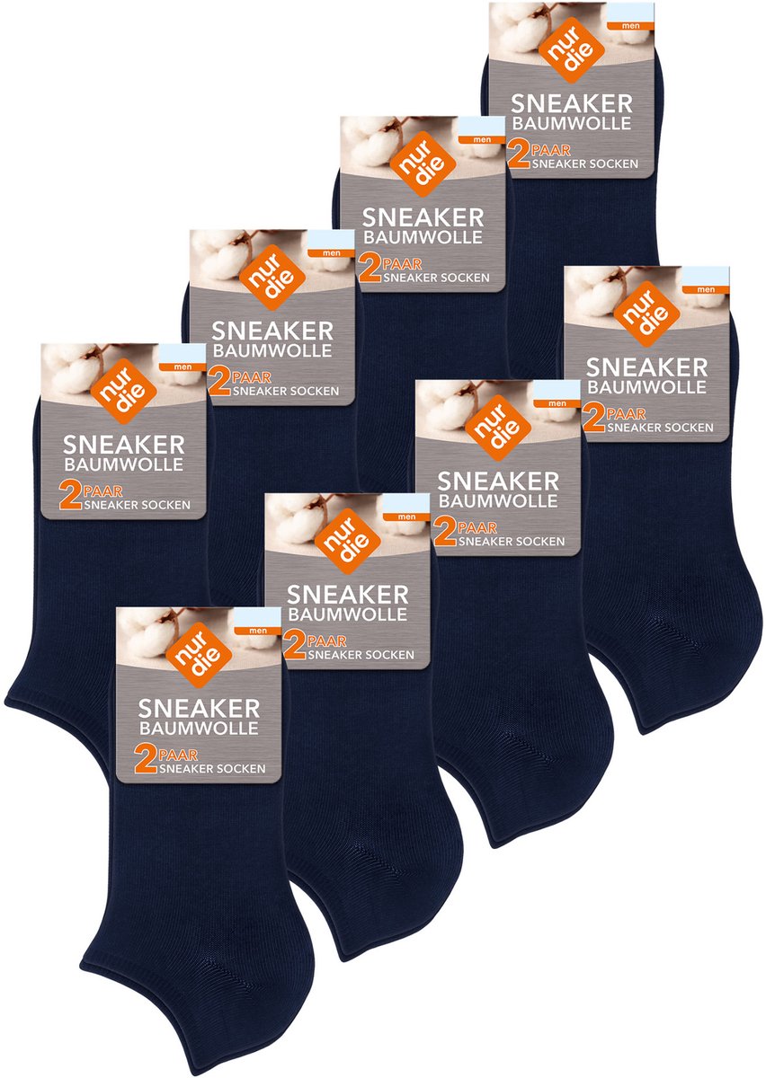NUR DIE Sneakersocken Baumwolle Basic Unifarben