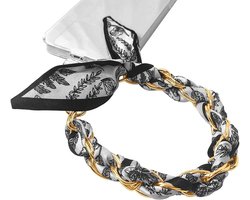 Allecto Plus - Bedelriem met gouden metalen sjaal en polsband voor mobiele telefoon