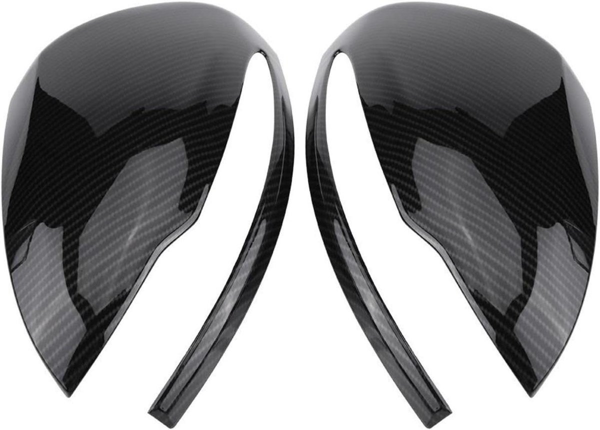 1 paar koolstofvezel achteruitkijkspiegels voor luxe auto's - zwart - high-end design - gemakkelijke installatie