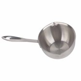 K Warmer Pot Sauce Pan Stainless Steel Warmer Pot All In One Flat Induction Bottom Stainless Steel Hot Potk Pot Small Saucepan (300ML)