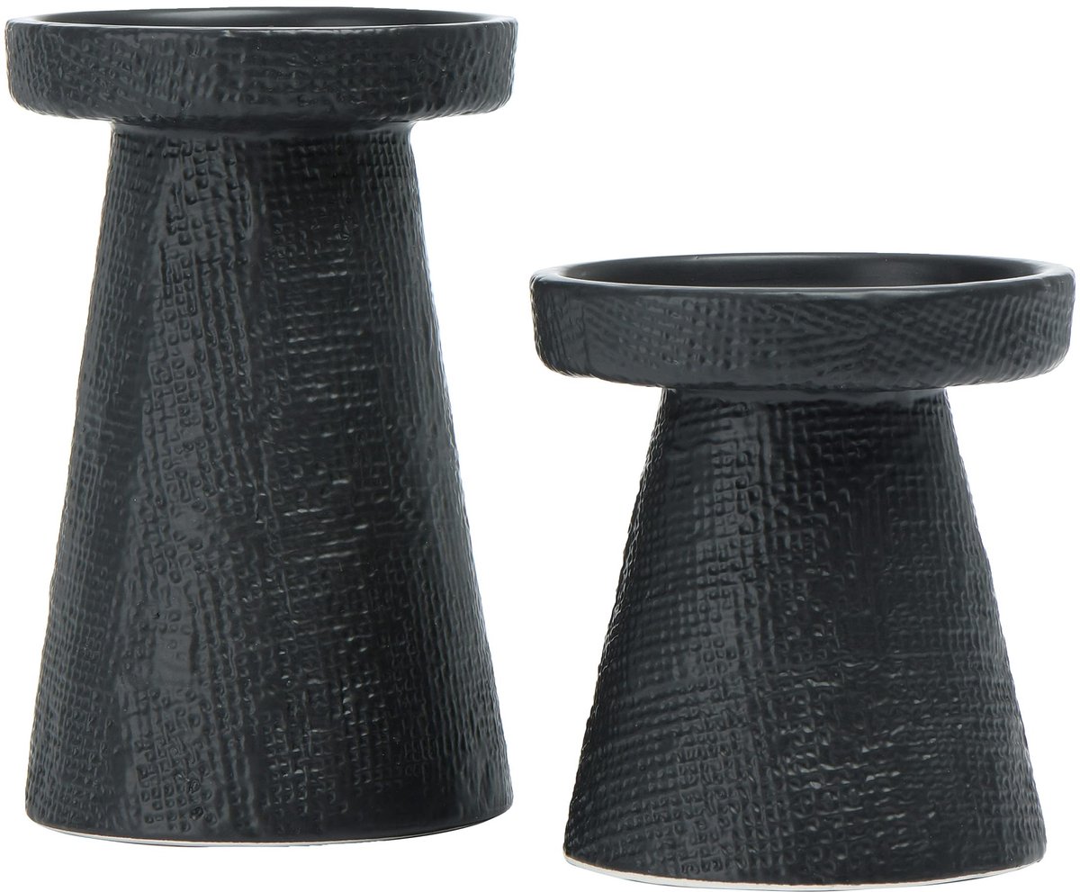 Steengoed Pillar & Taper Kaarsenhouders Set van 2 – Creatieve Decoratie voor elke Ruimte