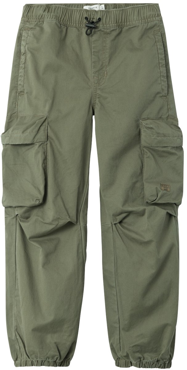 Name It - Broek - Maat 122 - Jongens - Khaki - katoen