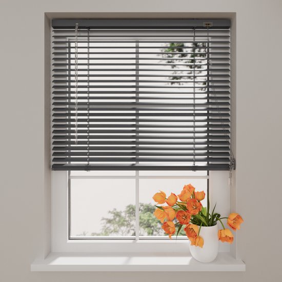 Store en aluminium Radeco® Easy - 25 mm - Anthracite - 130 x 175 cm