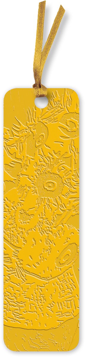 Flame Tree Bookmarks (Artisan Art)- Vincent van Gogh: Sunflowers Artisan Art Vegan Leather Bookmarks (pack of 10)
