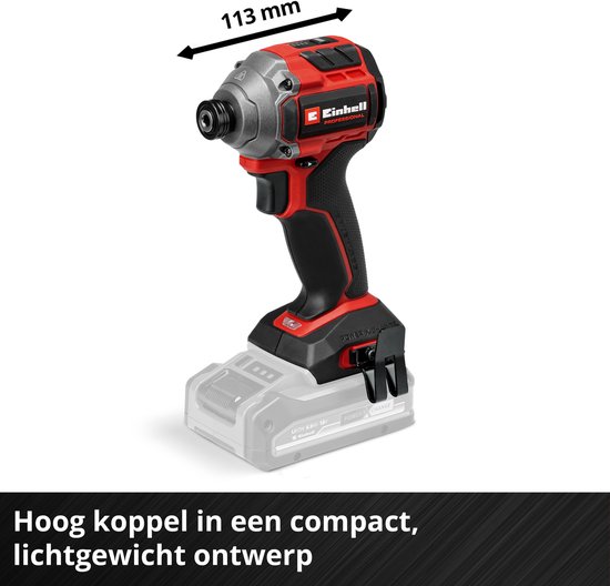 Visseuse à chocs sans fil professionnelle Einhell TP-CI 18/250-C Li BL Solo - Power X-Change - 18 V/Li-ion - 0 tr/min - Couple max. 250 Nm - Batterie et chargeur non inclus.