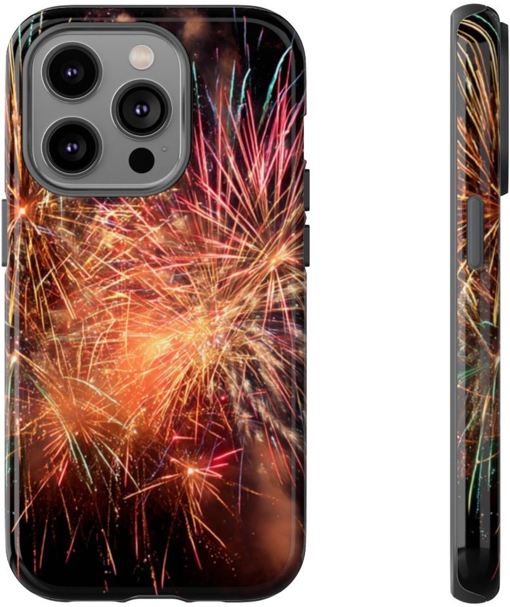 Kleurrijk Vuurwerk Spektakel – Telefoonhoesje Geschikt voor iPhone 14 Pro