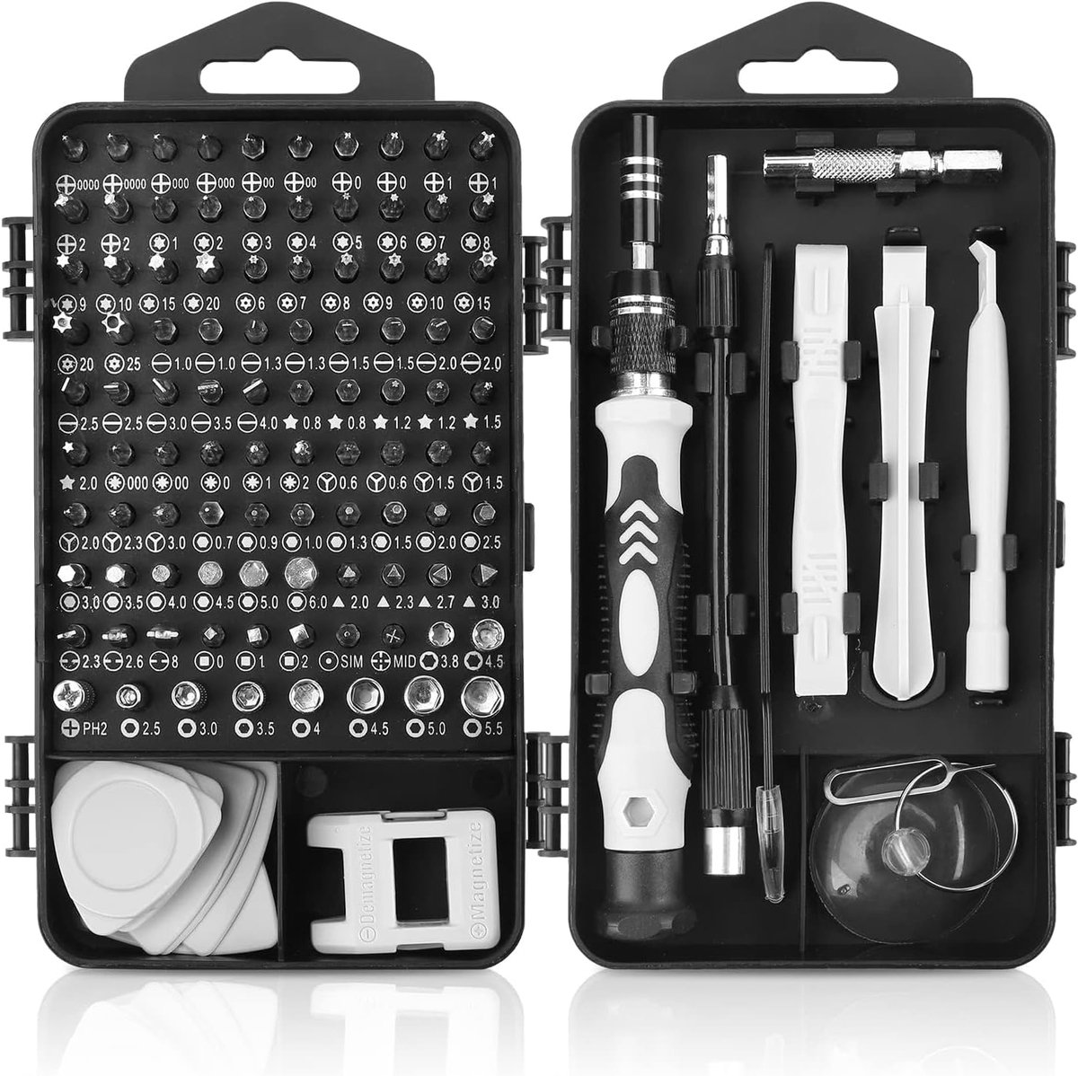 Geschikt voor Macbooks, computers, laptops, iPhone, PS4, PS5, Xbox, - 115 in 1 precisieschroevendraaierset - geschikt voor schakelaars, brillen, horloges, deurbellen, elektronica, enz.