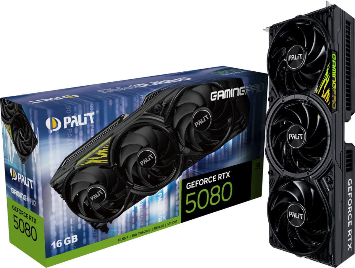 Palit GeForce RTX 5080 GamingPro NVIDIA 16 GB GDDR7