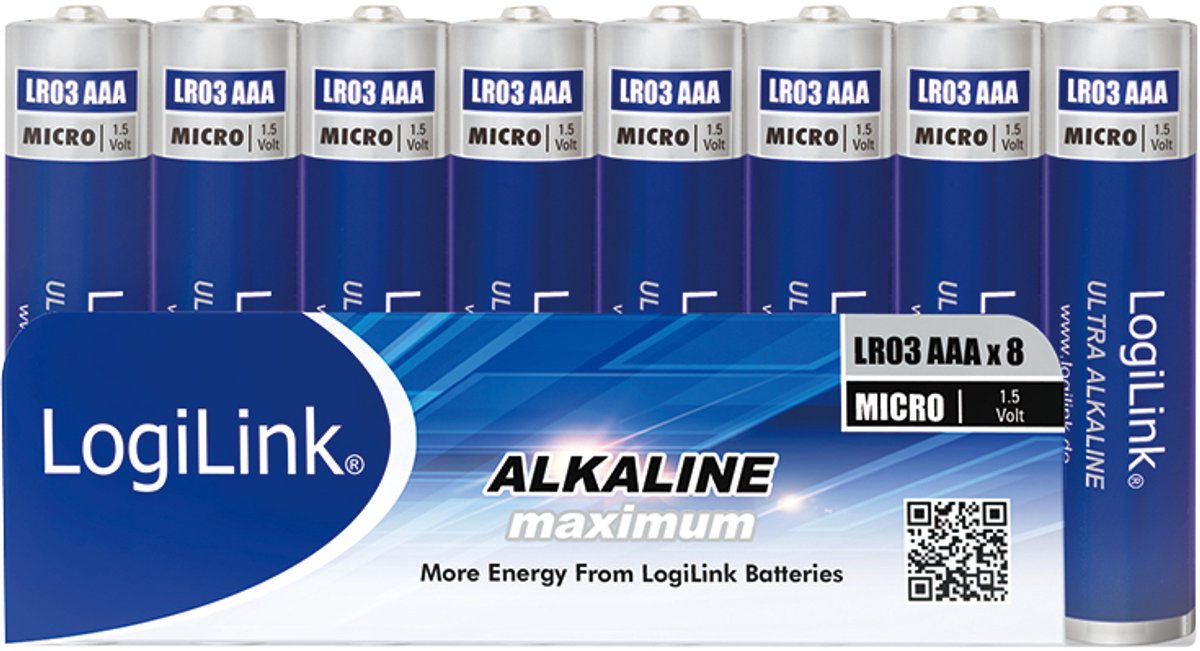 LogiLink LR03F8 huishoudelijke batterij Wegwerpbatterij AAA Alkaline