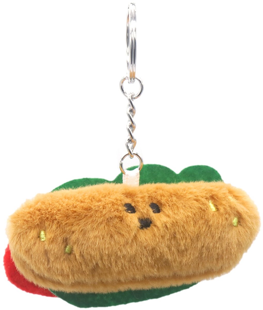 Sandwich Sleutelhanger - Knuffel - 7 cm
