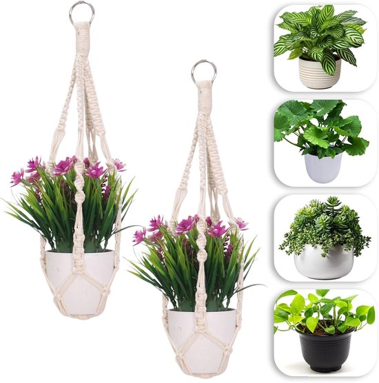 PULUZ 1-Stuks Hangmat Kattenmand Boho Stijl Gevlochten Kattenhuis Crème Kleur 100x30cm PULUZ 1-Stuks Hangmat Kattenmand Boho Stijl Gevlochten Kattenhuis Crème Kleur 100x30cm