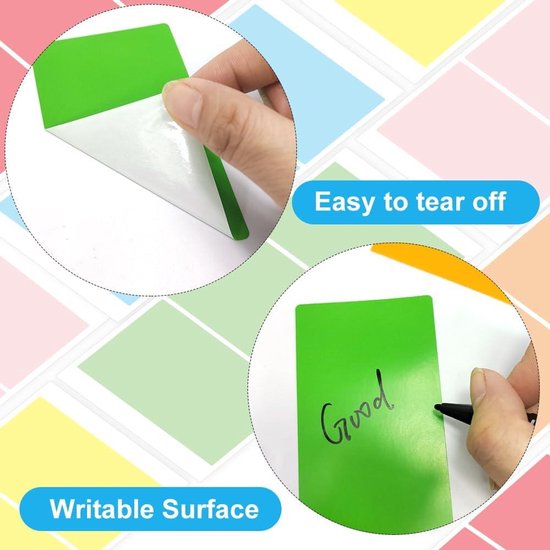 Rechthoekige stickers 90 x 50 mm (9 x 5 cm), goedkoop en snel geleverd