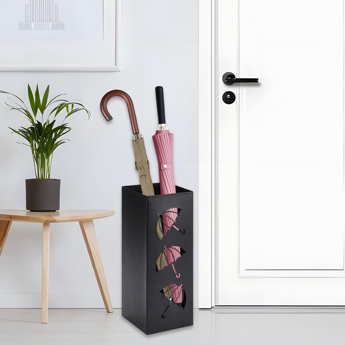 Ibenzoa® Stijlvolle Metalen Parapluhouder voor Thuis, Kantoor en Hotelgebruik — cadeau in Wonen & Interieur - foto 3