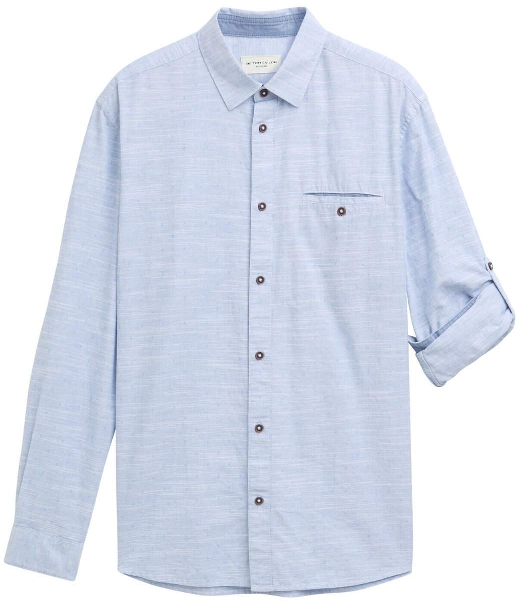 Tom Tailor Regular fit overhemd met omslagfunctie