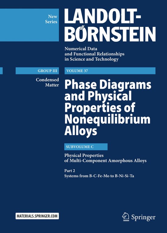 Landolt-Börnstein: Numerical Data and Functional Relationsh ... - cover
