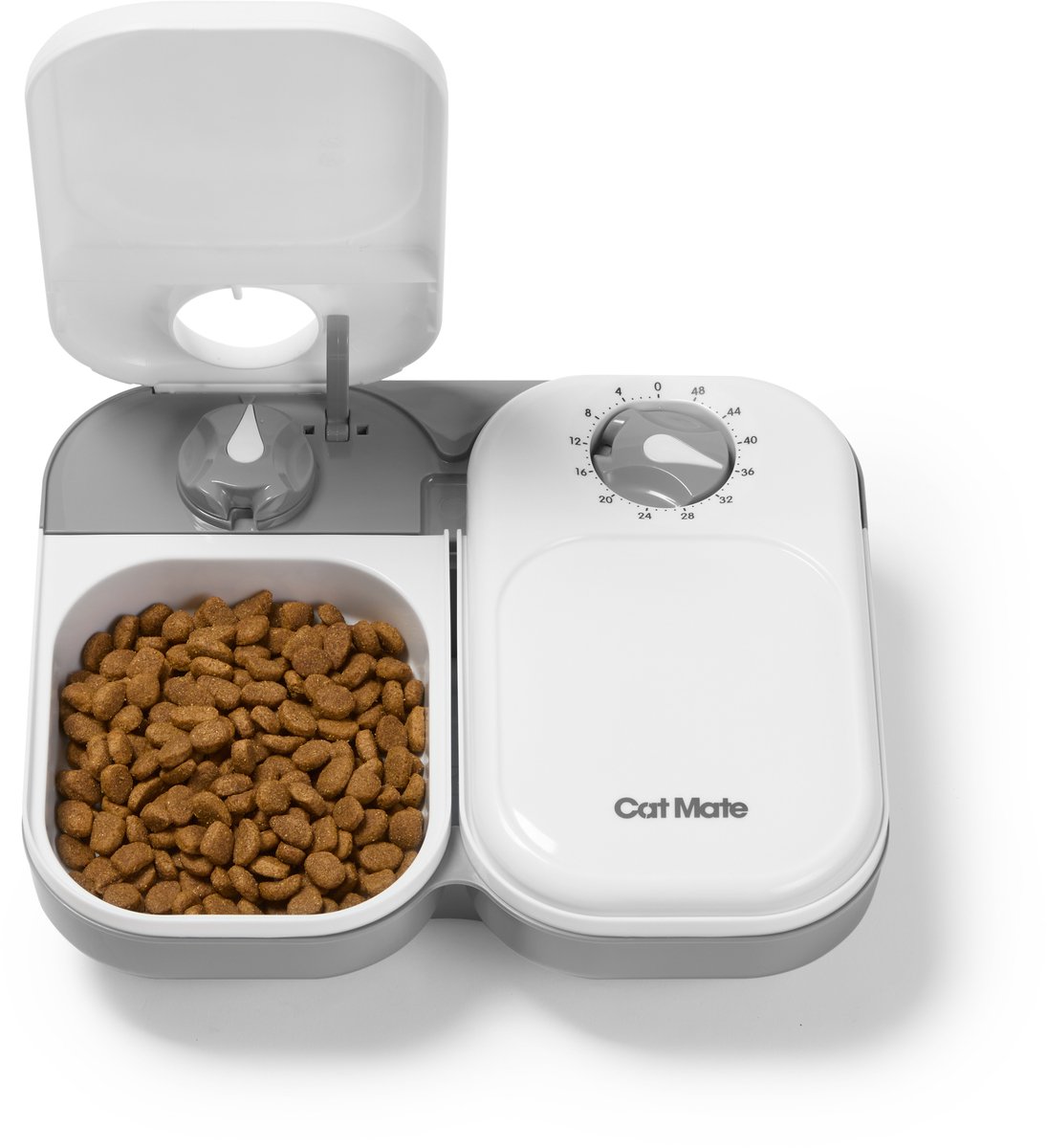 Cat Mate C200 Automatische Voerbak 2 Maaltijden Grijs - afbeelding 3