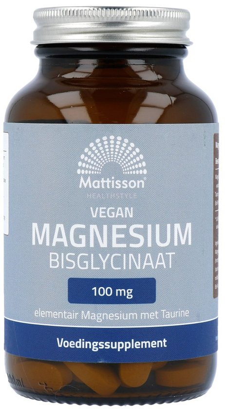 Mattisson - Magnesium Bisglycinaat 833mg - Vegan Voedingssupplement - 90 Magnesium Tabletten
