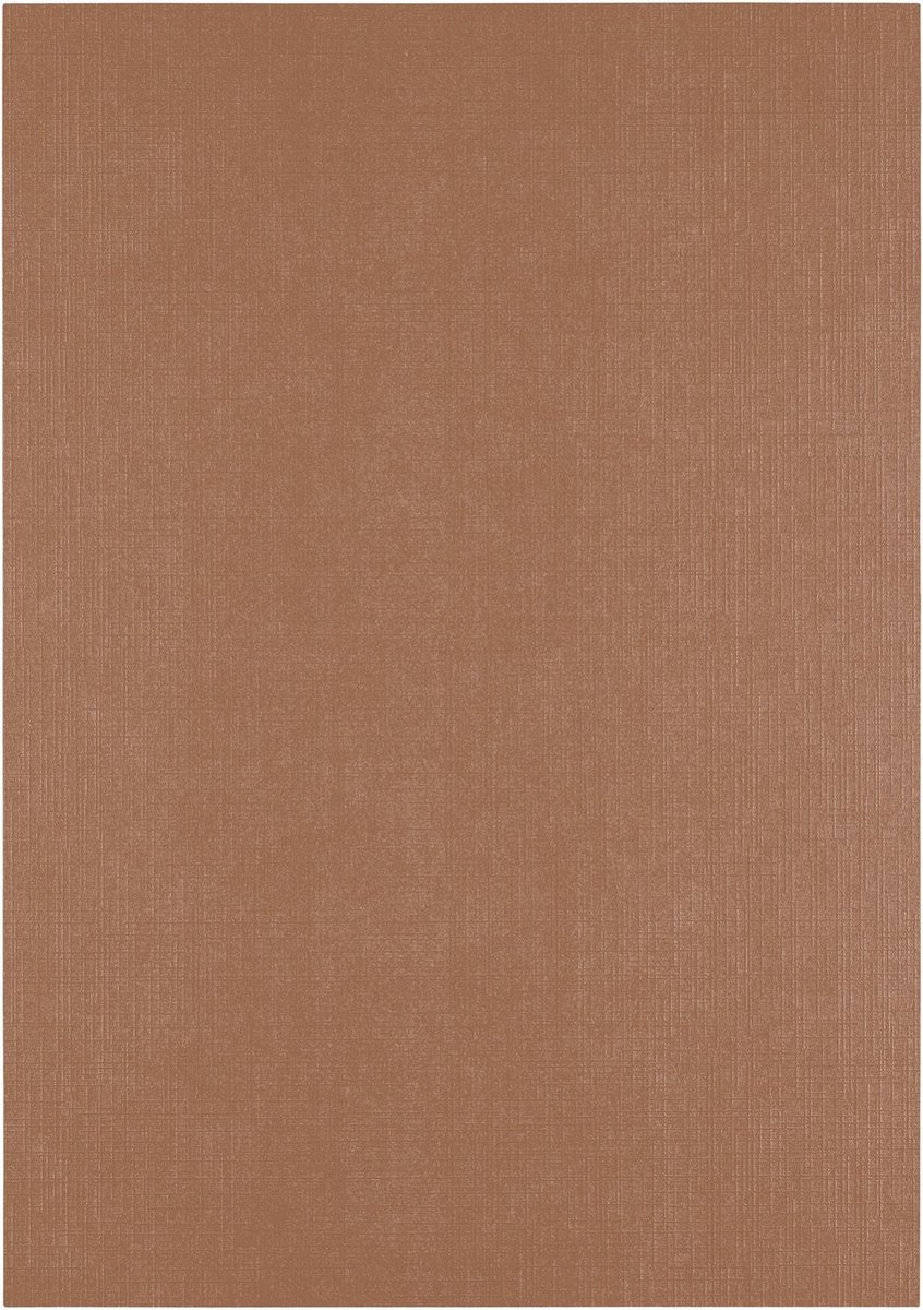 Florence Cardstock Linnenkarton - Hazelnut (Bruin) - Gekleurd Papier - A4 - 100 vellen - Textuur - 250 g