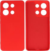 Hoesje Geschikt voor de Xiaomi Redmi Note 13 4G - Fashion Backcover Hoesje - Colorful Telefoonhoesje - Rood