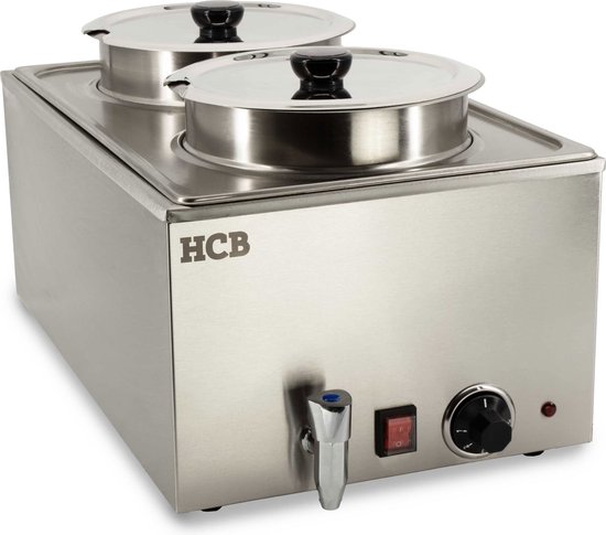 Foto: Hcb bain marie hotpot 2 x 6 liter 230v rvs inox 8519