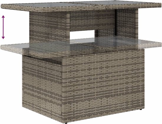 vidaXL-11-delige-Loungeset-met-kussens-poly-rattan-grijs