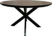 Table à manger ronde Jesper / Ø130 cm - bois - noir