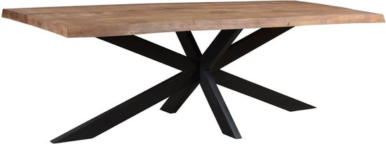 Brix - Bruine Eetkamertafel - 180 cm - Mangohout