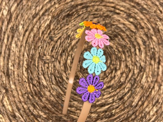 MisFun 10 stuks klederdrachthaaraccessoires, madeliefjes-hoofdband