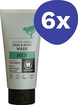 Urtekram Men Hair & Body Wash (6x 150ml)