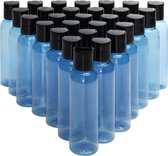 Belle Vous 30 Pak Blauw Plastic Knijpflessen – 120 ml Disc Sportfles Doppen Containers – Lege, Navulbare Reis Flessen voor Cosmetica, Lotion, Shampoo, Vloeibare Zeep, Crèmes en Meer